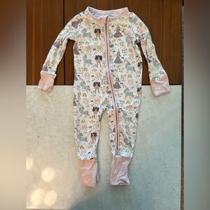 Emerson and Friends Once Upon a Time Princess Convertible Bamboo Pajama 12-18M